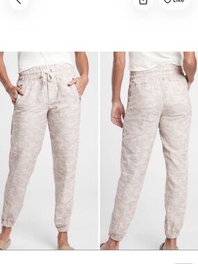 NWT Athleta Cabo Tide Linen Jogger